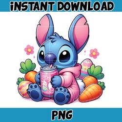 Pink Cartoon Stitch Png, Cartoon Easter Png, Stitch Easter, Happy Easter Day Png, Funny Easter Png, Instant Download (8)