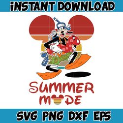 Summer Mode Goofy Svg, Summer Mickey and Friends Svg, Best Friends Together Svg, Summer Mode Svg, Mickey and Friends