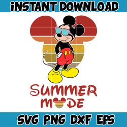 Summer Mode Mickey Svg, Summer Mickey and Friends Svg, Best Friends Together Svg, Summer Mode Svg, Mickey and Friends