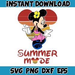 Summer Mode Minnie Svg, Summer Mickey and Friends Svg, Best Friends Together Svg, Summer Mode Svg, Mickey and Friends