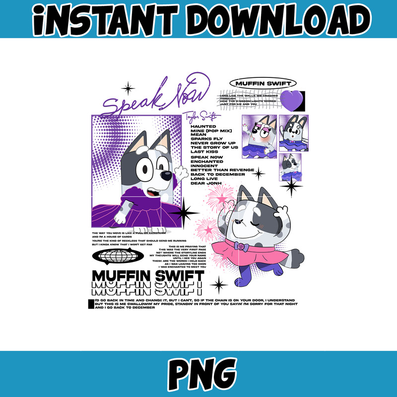 Album Muffin Swift Png, Bluey Family Matching Png, Bluey Png, Bluey Friends Png, Bluey Birthday Png.jpg