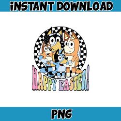 bluey happy easter png, bluey family matching png, bluey png, bluey friends png, bluey birthday png