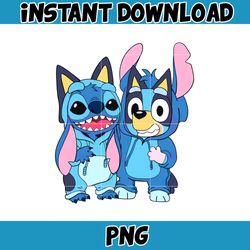 bluey stitch png, bluey family matching png, bluey png, bluey friends png, bluey birthday png
