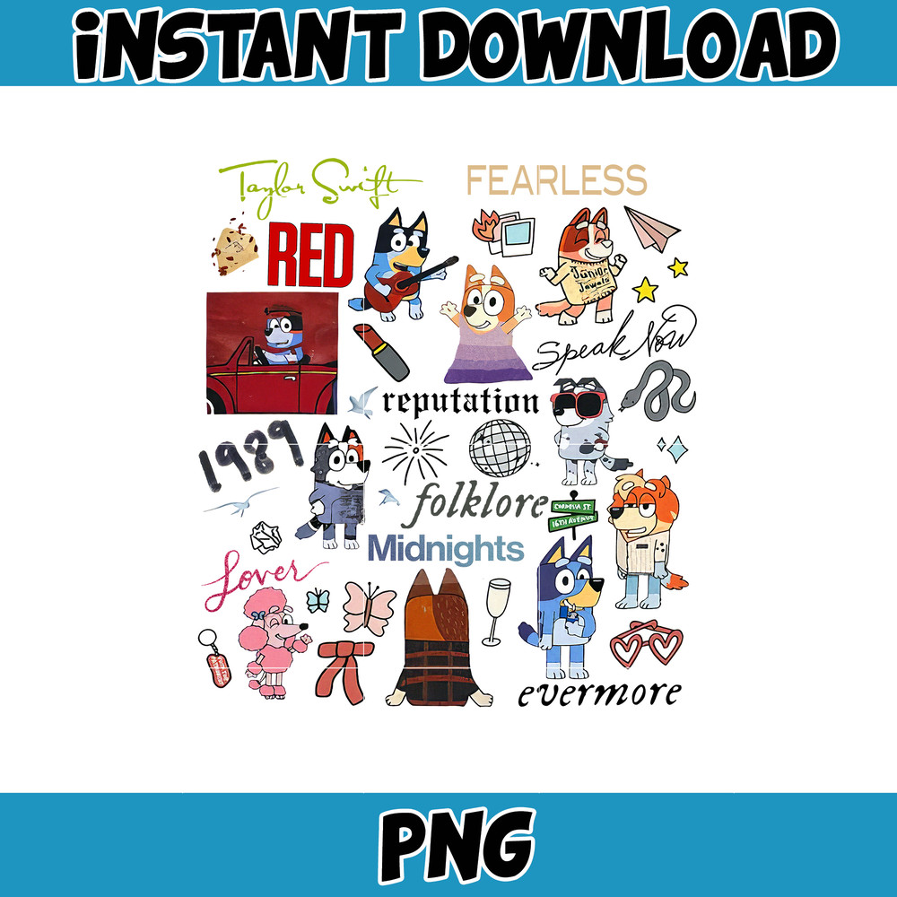 Bluey Taylor Swift Png, Bluey Family Matching Png, Bluey Png, Bluey Friends Png, Bluey Birthday Png.jpg