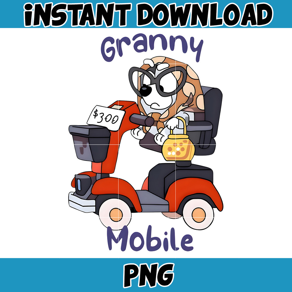 Muffin Granny Mobile Png, Bluey Family Matching Png, Bluey Png, Bluey Friends Png, Bluey Birthday Png.jpg