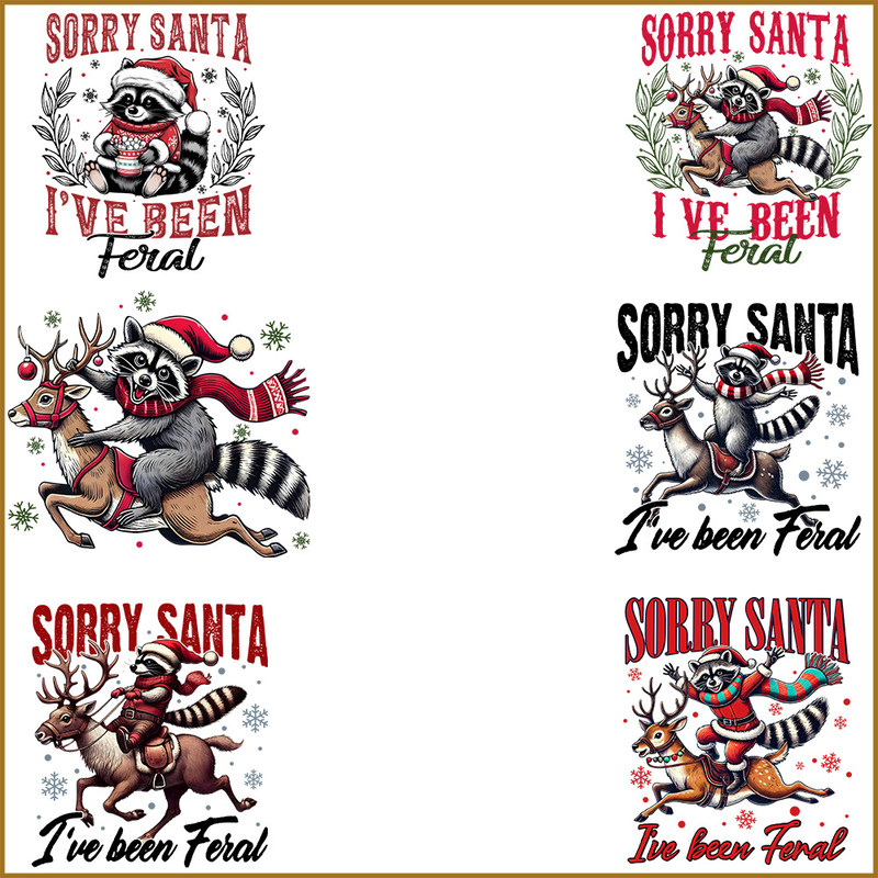 Sorry Santa Ive Been Feral Bundle Png 1