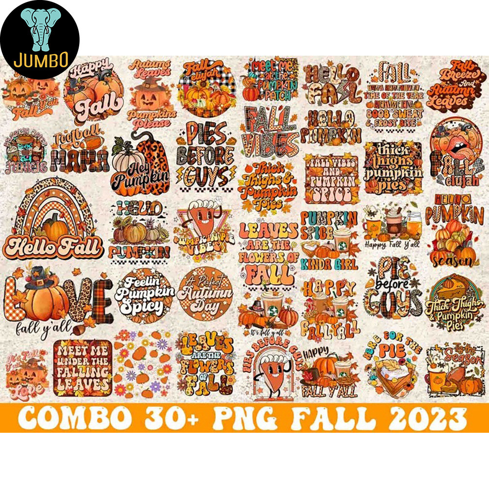 Retro Fall Bundle Png 0