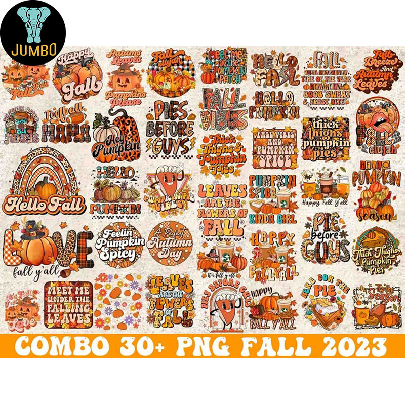 Retro Fall Bundle Png 0