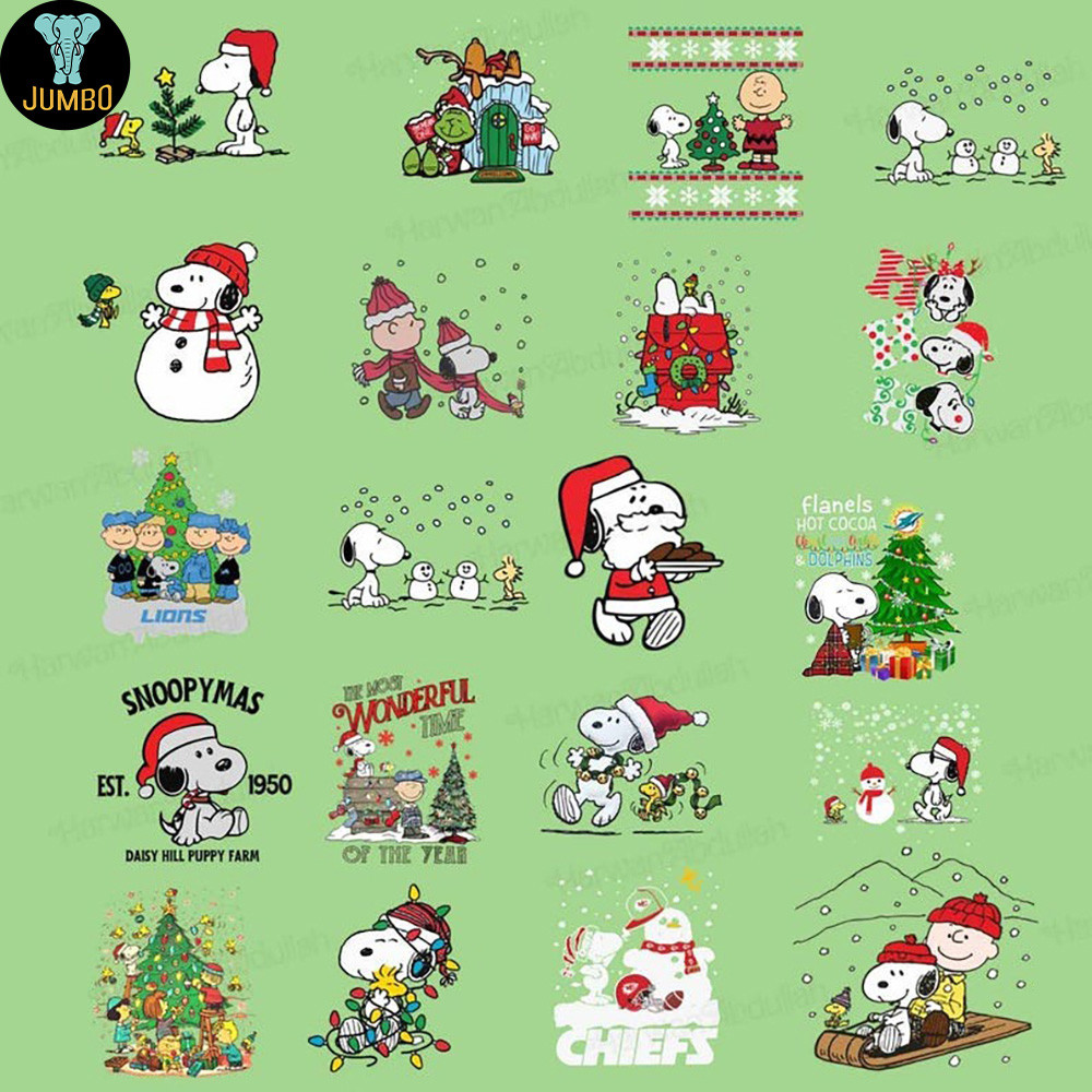 Snoopy Christmas Png Svg Bundle 1