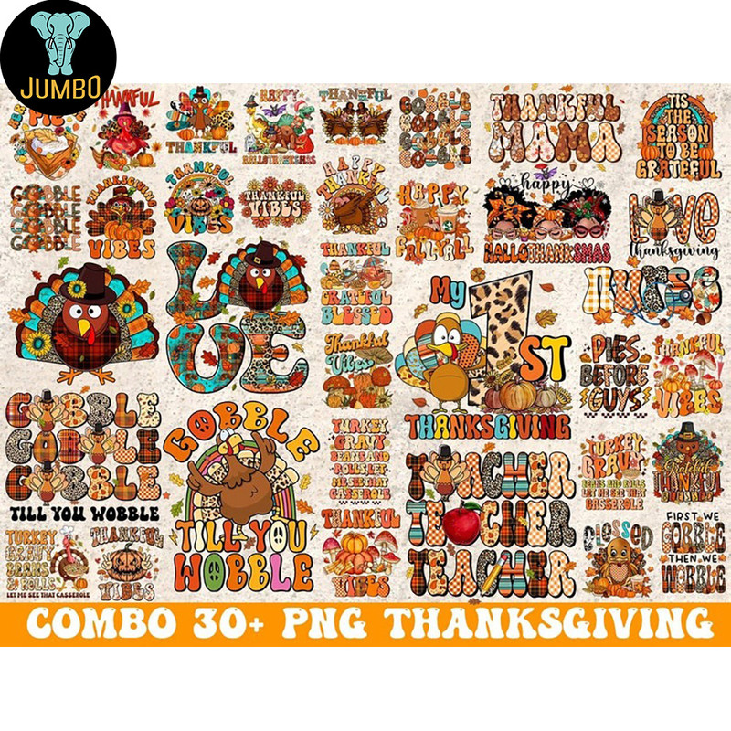 Thanksgiving Png Bundle 0