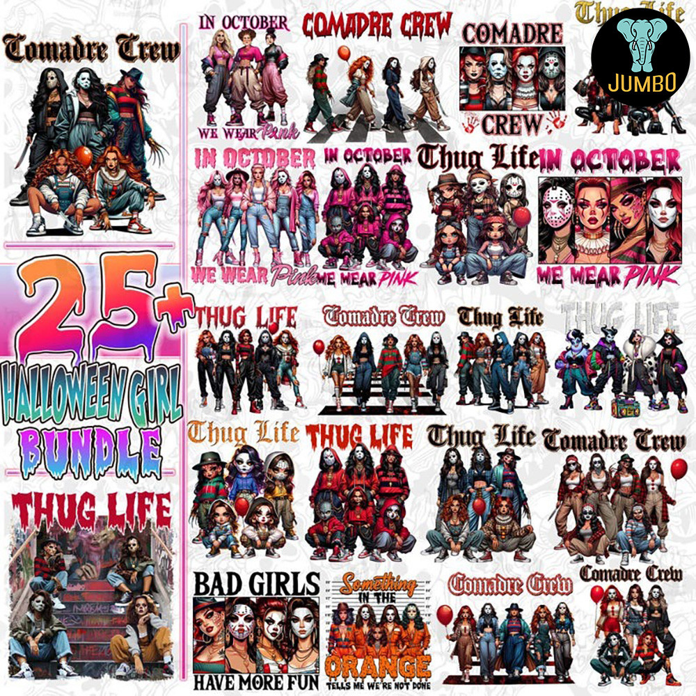 Thug Life Horror Movie Girl Png Bundle 0