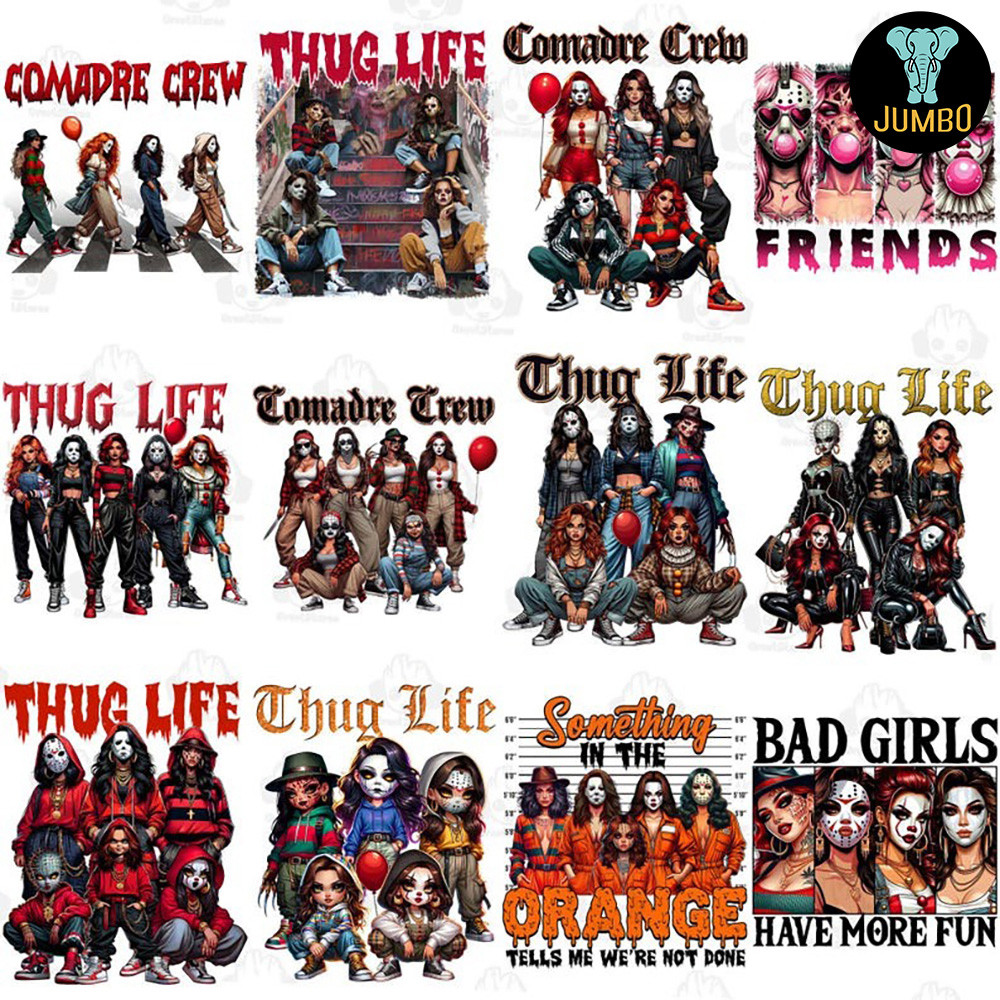 Thug Life Horror Movie Girl Png Bundle 1