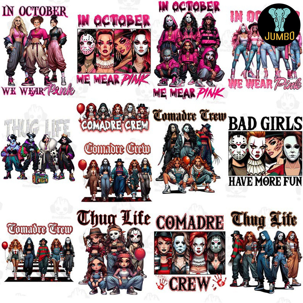 Thug Life Horror Movie Girl Png Bundle 2