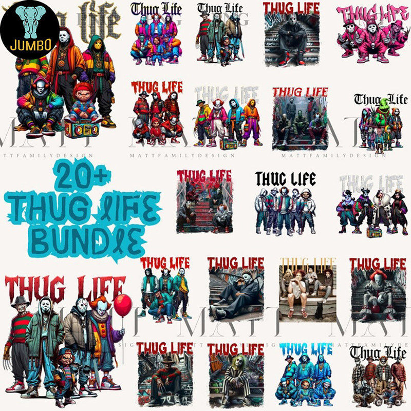 Thug Life Horror Movie Png Bundle 0