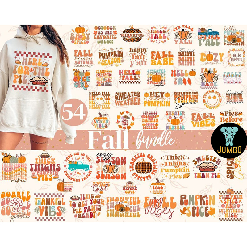 Retro Fall Bundle Svg Png 0