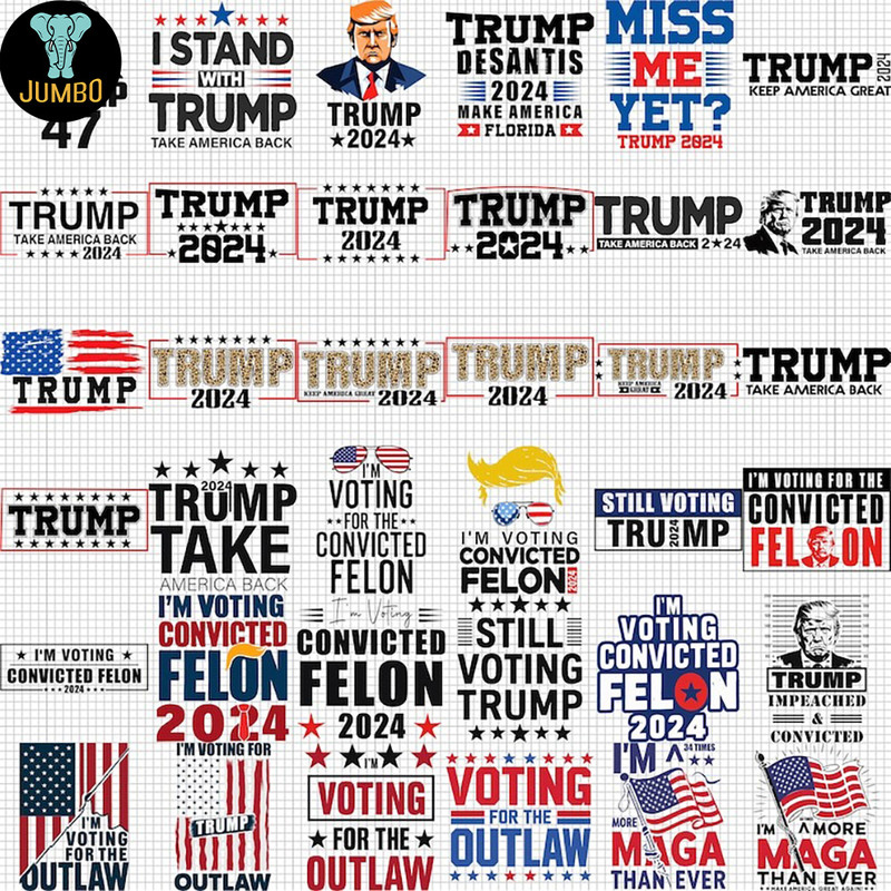 Unique Trump 2024 Svg Layered Bundle Items Svg 4
