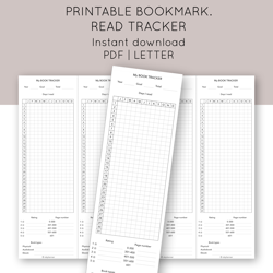 Printable bookmark. Book reading tracker. Gifts for book lovers. Yearly reading bookmark. Gifts for readers
