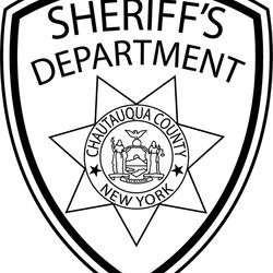 chautauqua county sheriff l county sheriff law enforcement patch vector file black white vector outline or line art file