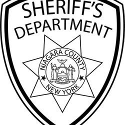 niagara county sheriff law enforcement patch vector file black white vector outline or line art file