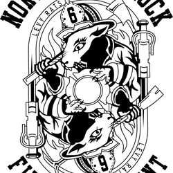 north little rock fire department vector file black white vector outline or line art file