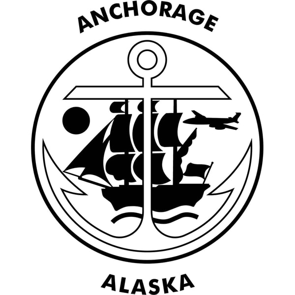 Anchorage Icon Anchorage Alaska vector file Black white vector outline or l | Inspire ...