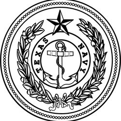 Texas Navy Sword Guard vector file Black white vector outline or line art file