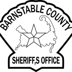 BARNSTABLE COUNTY SHERIFF,S OFFICE PATCH VECTOR FILE Black white vector outline or line art file