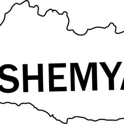 MAP OF SHEMYA VECTOR FILE Black white vector outline or line art file