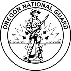 oregon national guard badge vector file black white vector outline or line art file