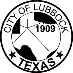 city of Lubbock,Texas patch vector file Black white vector outline or line art file