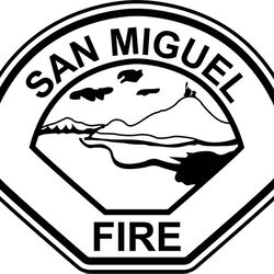 san miguel california police patch vector file black white vector outline or line art file