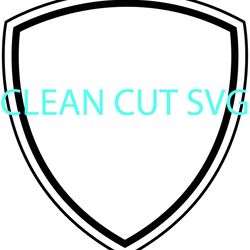 blank patch template vector file black white vector outline or line art file