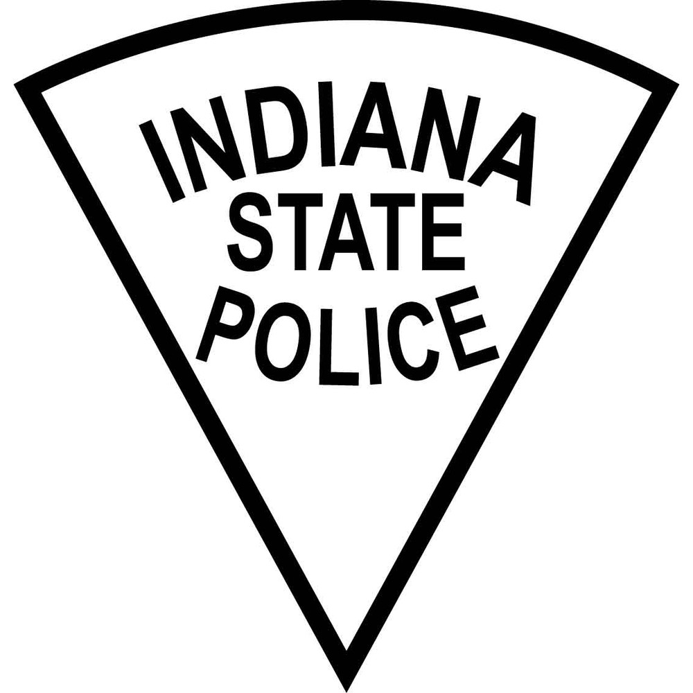 INDIANA STATE POLICE PATCH VECTOR FILE Black White Vector Outline Or Line Art File 0