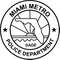 MIAMI METRO DADE POLICE DEPARTMENT PATCH VECTOR FILE Black White Vector Outline Or Line Art File 0