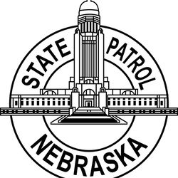 nebraska state patrol patch vector file black white vector outline or line art file