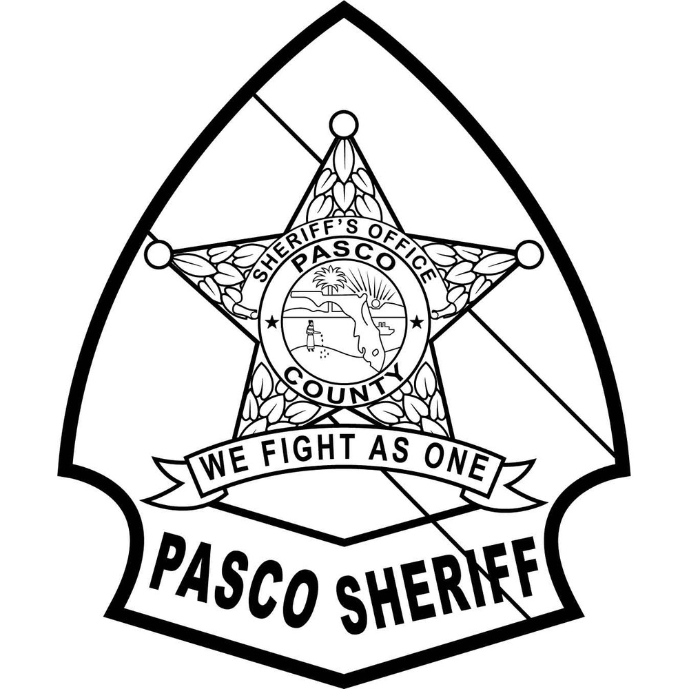 PASCO COUNTY SHERIFF FL PATCH VECTOR FILE Black White Vector Outline Or Line Art File 0