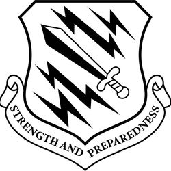 us air force 21st space wing patch vector file black white vector outline or line art file