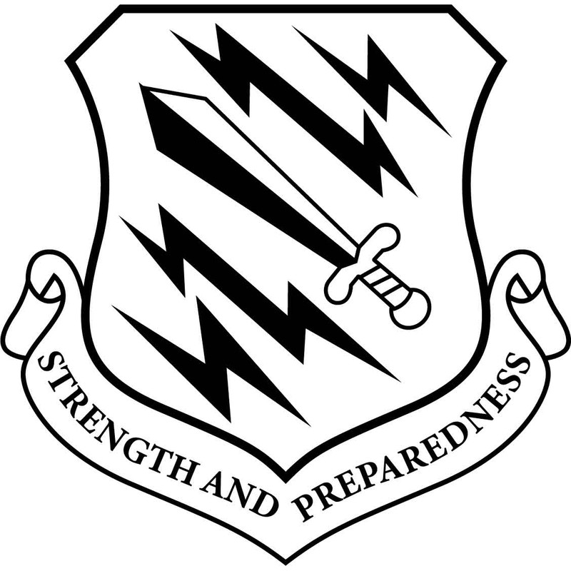 Us Air Force 21st Space Wing Patch Vector File Black White Vector Outline Or Line Art File 0