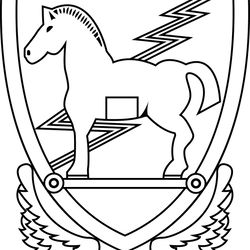 us army 10th special forces group unit crest vector file black white vector outline or line art file