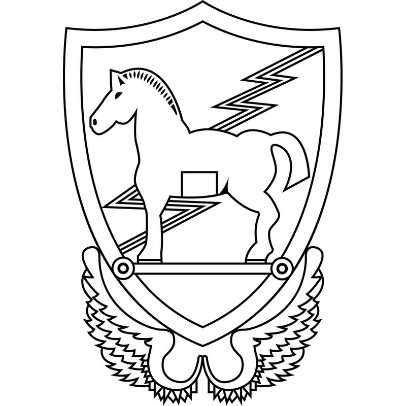 Us Army 10th Special Forces Group Unit Crest Vector File Black White Vector Outline Or Line Art File 0