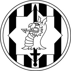 us army 89th military police brigade patch vector file black white vector outline or line art file