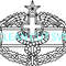 US Army Combat Medical Badge 2nd Award Vector File Black White Vector Outline Or Line Art File 0