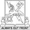 Us Army Military Intelligence Corps Regimental Crest Vector File Black White Vector Outline Or Line Art File 0
