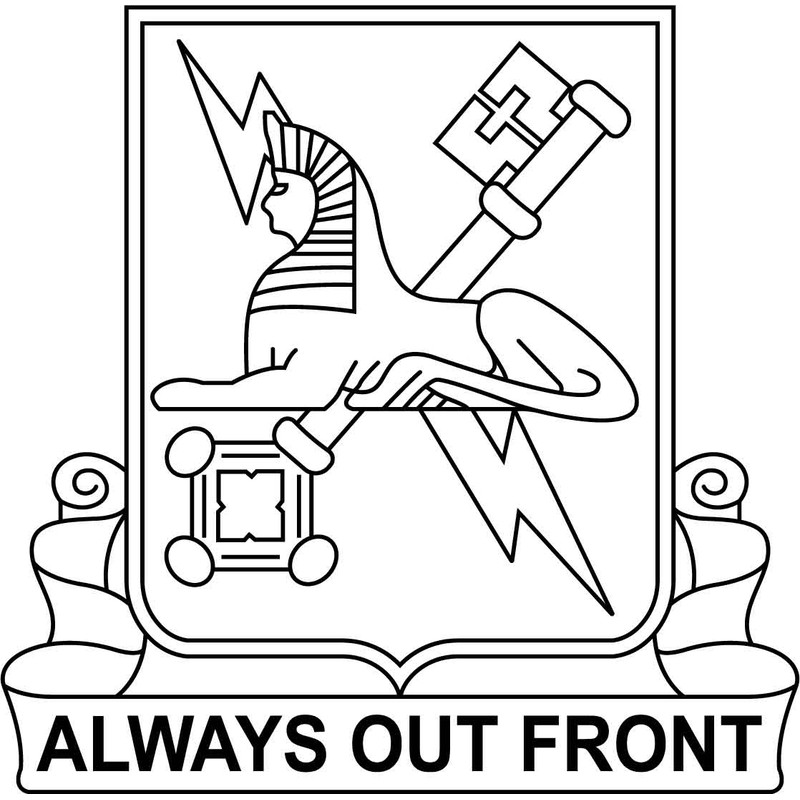 Us Army Military Intelligence Corps Regimental Crest Vector File Black White Vector Outline Or Line Art File 0