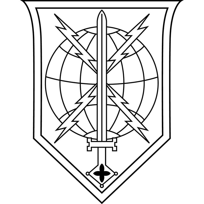 Us Army Military Intelligence Readinmess Command Patch Vector File Black White Vector Outline Or Line Art File 0