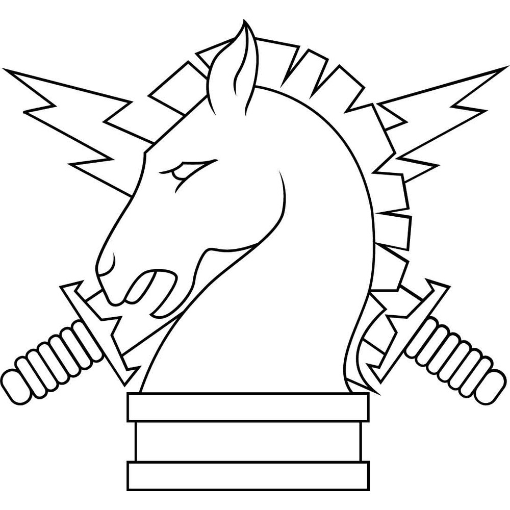 Us Army Psychological Operations Branch Insignia Vector File Black White Vector Outline Or Line Art File 0