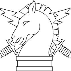 us army psychological operations branch insignia vector file black white vector outline or line art file