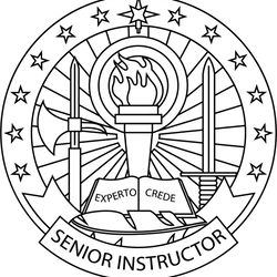 us army senior instructor identification badge vector file black white vector outline or line art file