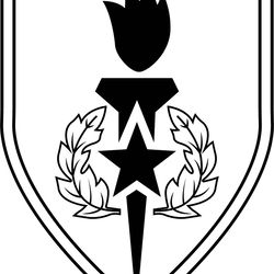 us army sergenats major academy patch vector file black white vector outline or line art file