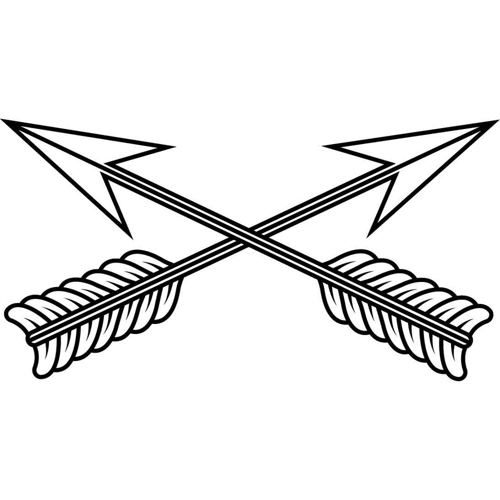 US ARMY SPECIAL FORCES BRANCH INSIGNIA VECTOR FILE Black White Vector Outline Or Line Art File 0
